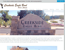 Tablet Screenshot of creeksideeaglebend.com